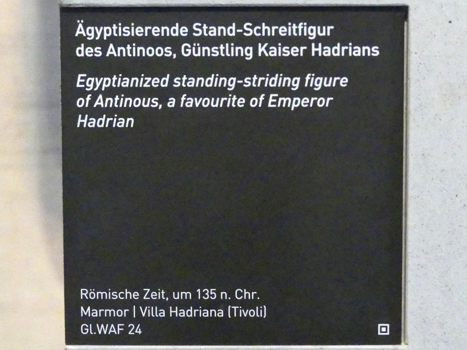 Ägyptisierende Stand-Schreitfigur des Antinoos, Günstling Kaiser Hadrians, Römische Kaiserzeit, 27 v. Chr. - 54 n. Chr., 135, Bild 4/4
