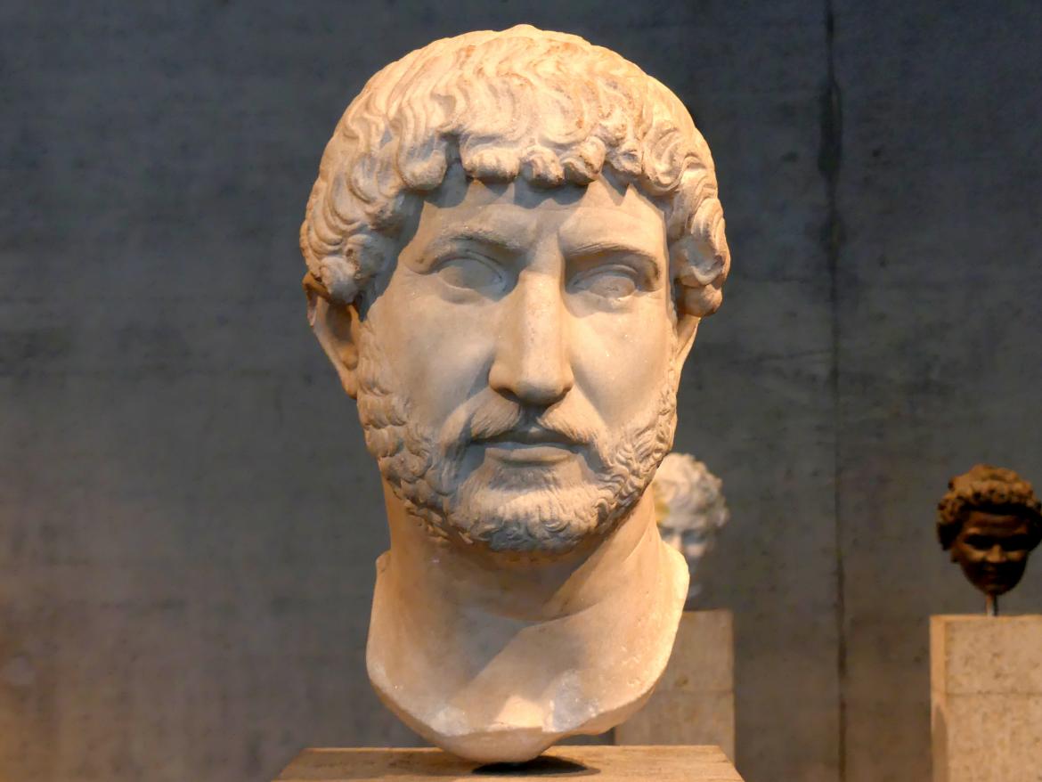 Kopf des Kaisers Hadrian, Römische Kaiserzeit, 27 v. Chr. - 54 n. Chr., 130