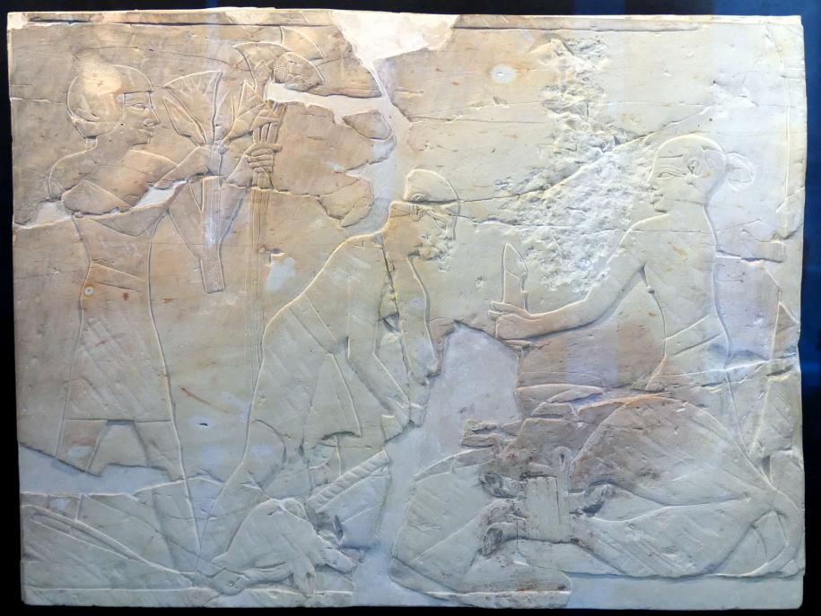 Grabrelief mit Schlachtungsszene, 26. Dynastie, 526 - 525 v. Chr., 600 v. Chr.