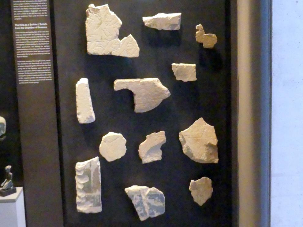 Fragmente von Reliefs mit Tier- und Pflanzendarstellungen aus dem Zyklus der Jahreszeiten, 5. Dynastie, Undatiert, 2390 v. Chr., Bild 1/2