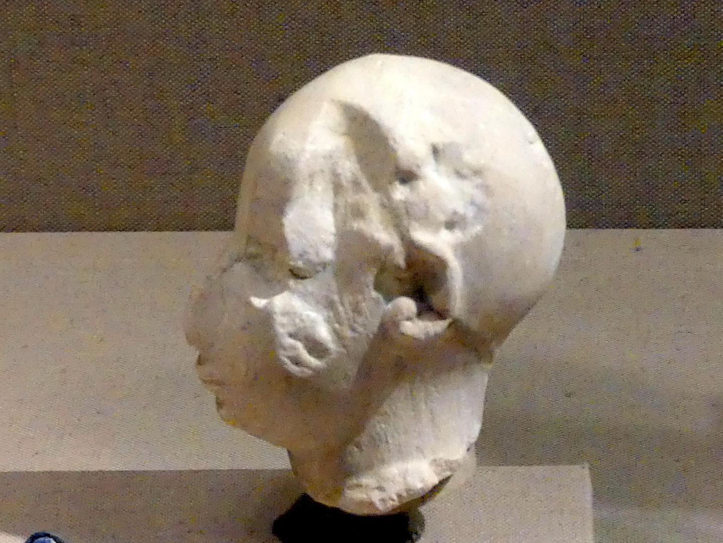 Fragmentarischer Kopf eines Beters, Frühdynastisch IIIa (Mesopotamien), 2900 - 2000 v. Chr., 2600 - 2500 v. Chr., Bild 1/2