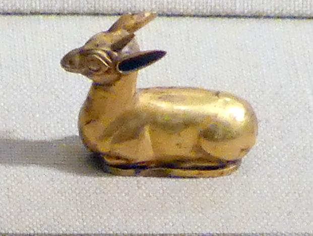 Liegendes Reh, Frühdynastisch IIIa (Mesopotamien), 2900 - 2000 v. Chr., 2600 - 2500 v. Chr.