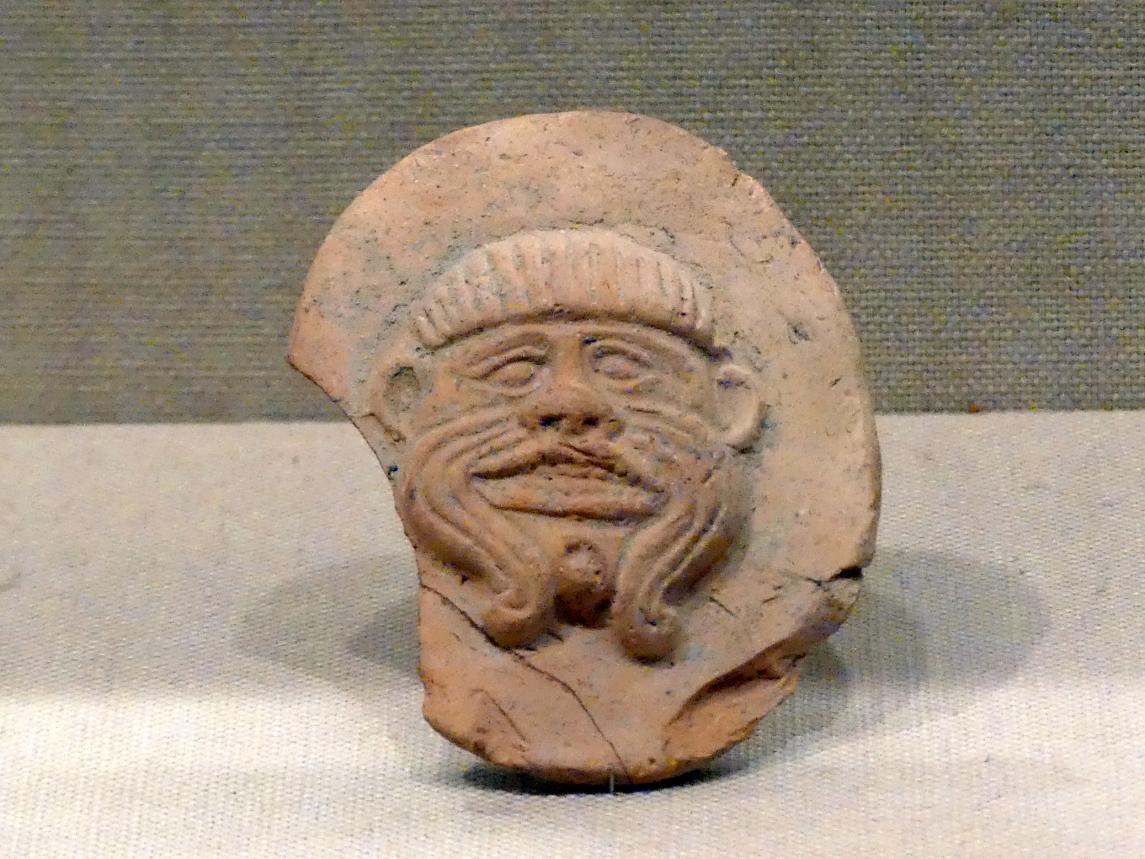 Gesicht des Dämons Humbaba, Altbabylonische Zeit, 1419 - 1362 v. Chr., 2000 - 1800 v. Chr.