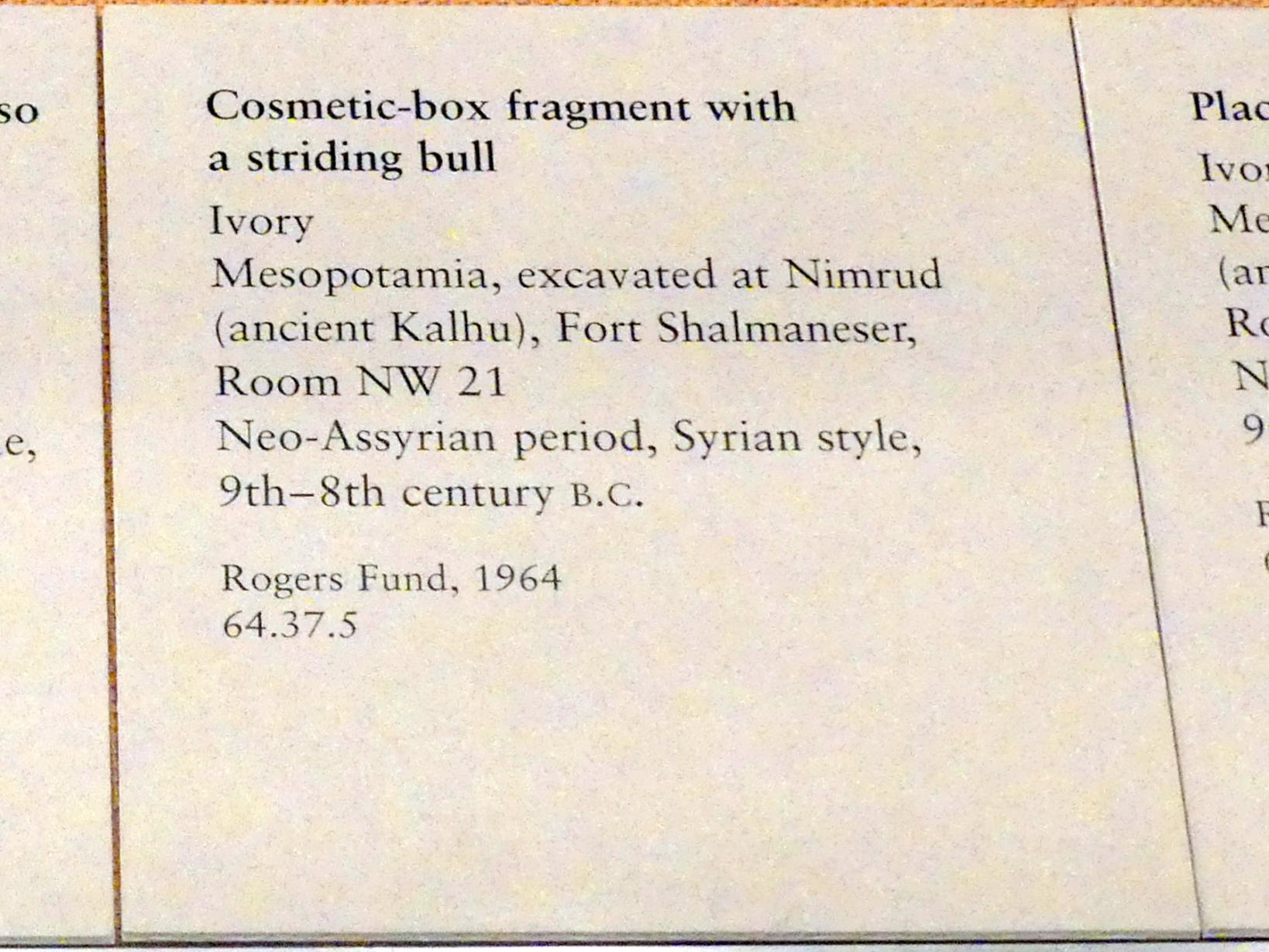 Kosmetikbox mit einem schreitenden Stier, Neuassyrisches Großreich, 1500 - 600 v. Chr., 900 - 700 v. Chr., Bild 2/2