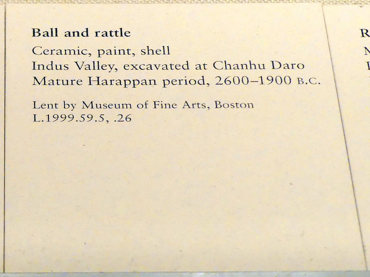 Ball, Harappan 3, 2600 - 1900 v. Chr., 2600 - 1900 v. Chr., Bild 2/2