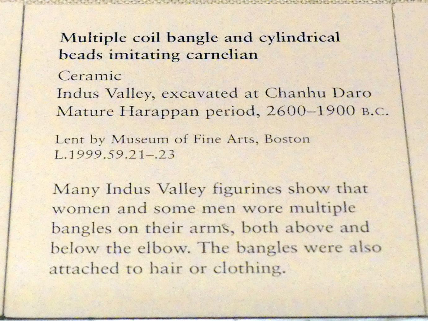 Spulenarmring, Harappan 3, 2600 - 1900 v. Chr., 2600 - 1900 v. Chr., Bild 2/2