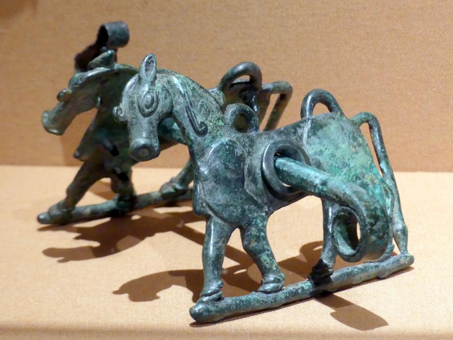 Trense mit Backenstücken in Pferdeform, Eisenzeit, 1200 - 1 v. Chr., 800 - 600 v. Chr.