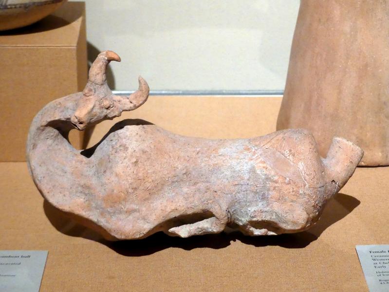 Kännchen in Form eines liegenden Bullen, Eisenzeit II, 1000 - 700 v. Chr., 1000 - 800 v. Chr.