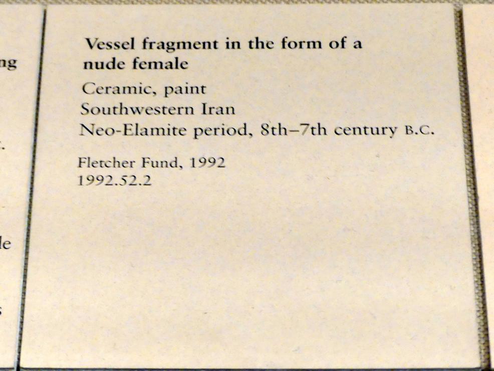 Gefäßfragment in Form eines weiblichen Aktes, Eisenzeit III, 800 - 600 v. Chr., 800 - 600 v. Chr., Bild 3/3