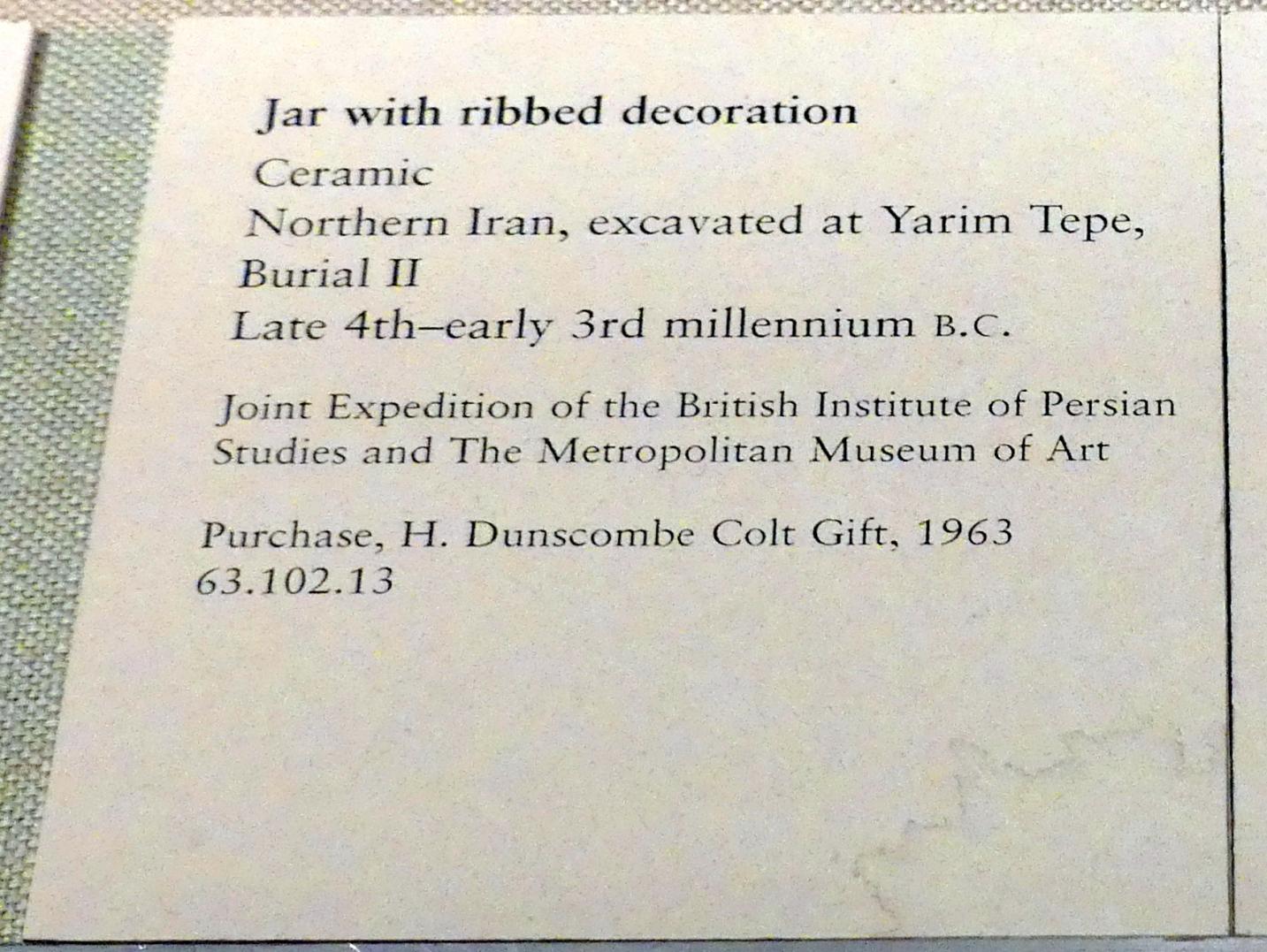 Krug mit geripptem Dekor, 2800 v. Chr., Bild 2/2