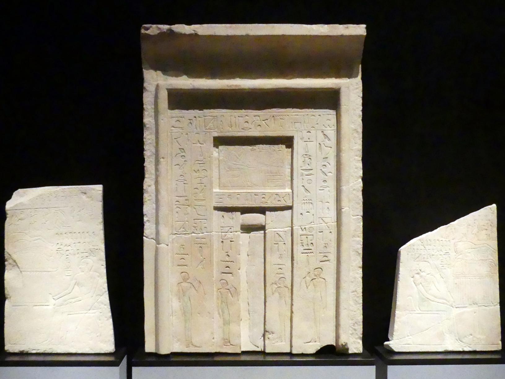 Grabnische mit Scheintür und Seitenwände, 6. Dynastie, 2227 - 2096 v. Chr., 2200 v. Chr.