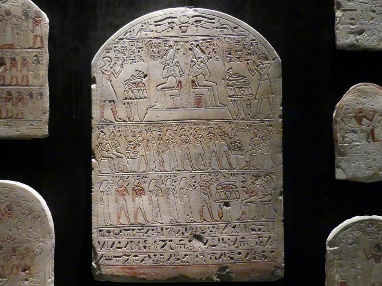 Stele des Priesters Roi und des Standartenträgers Kaschischa, 18. Dynastie, Undatiert, 1420 v. Chr.