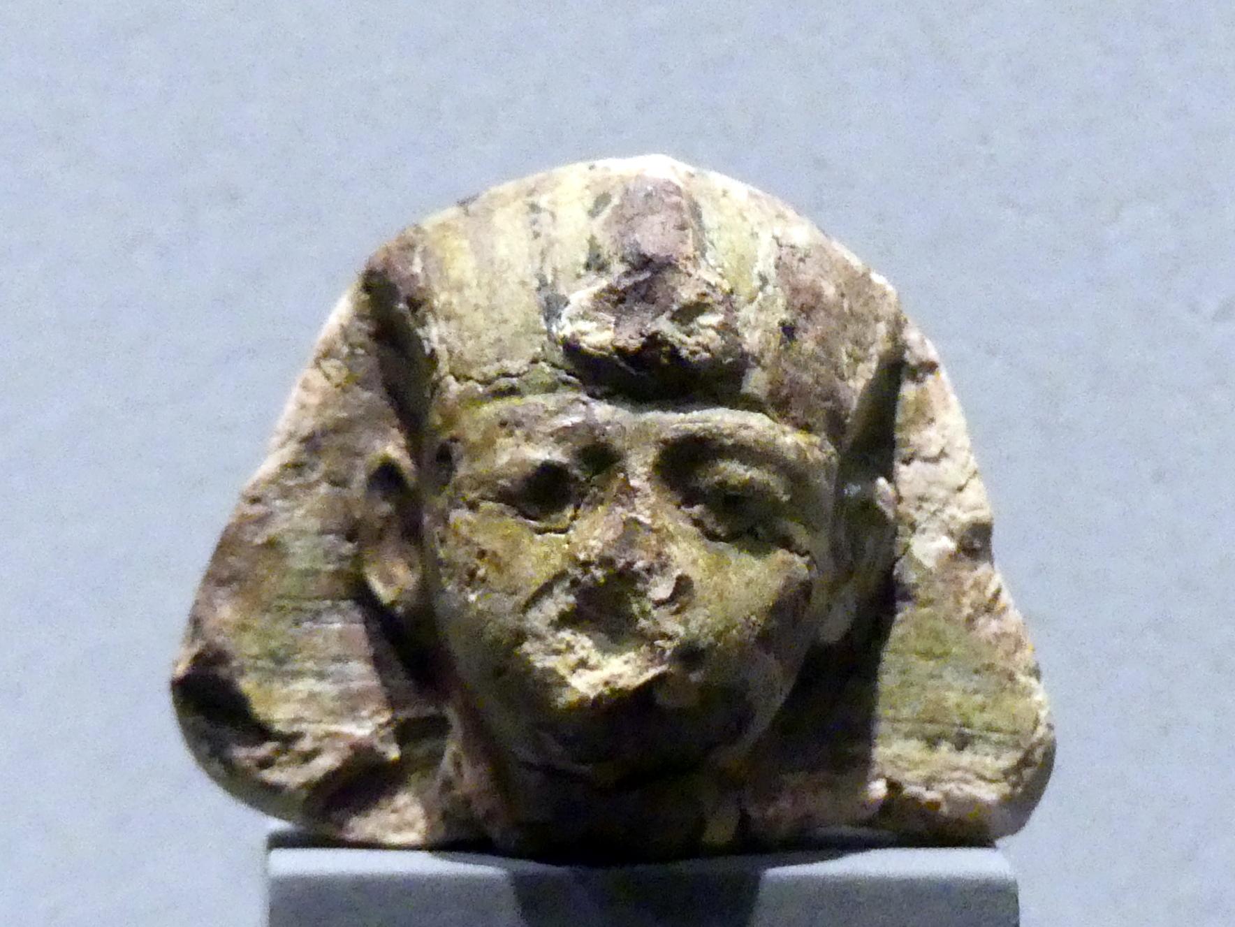 Kopf eines Uschebtis des Pharaos Haremhab, 18. Dynastie, Undatiert, 1310 v. Chr., Bild 1/2