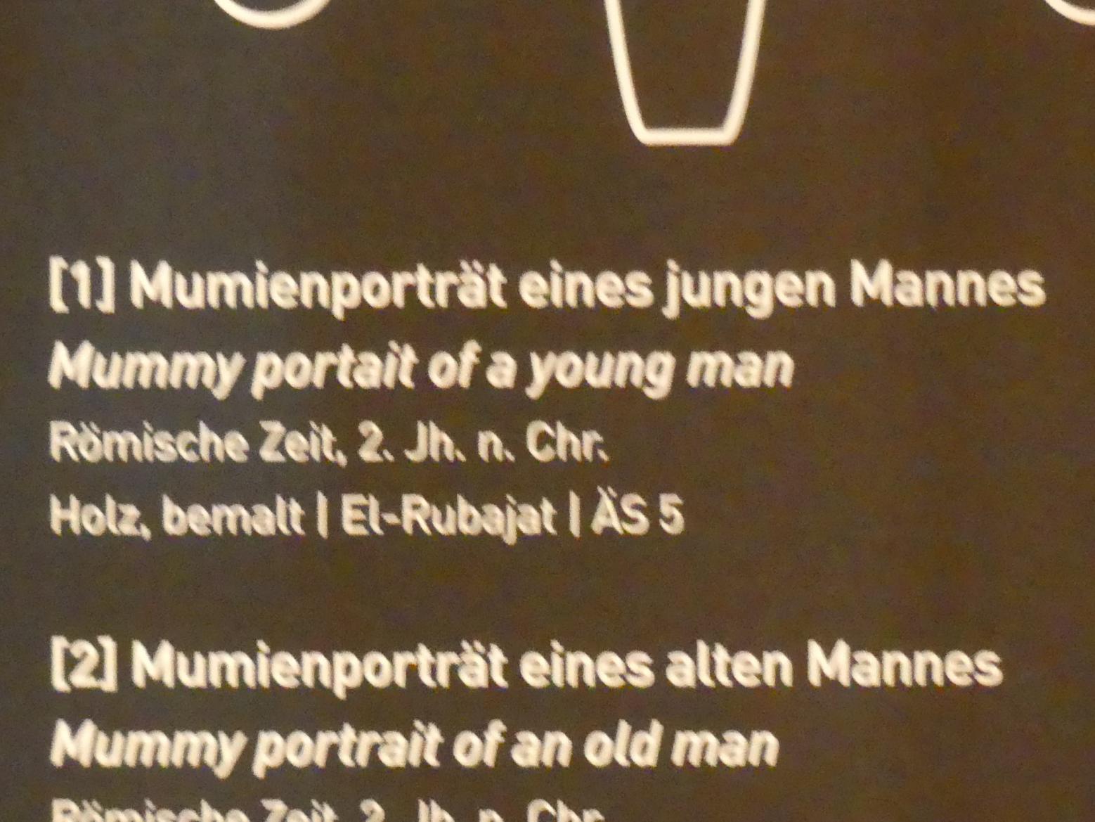Mumienporträt eines jungen Mannes, Römische Kaiserzeit, 27 v. Chr. - 54 n. Chr., 100 - 200, Bild 2/2