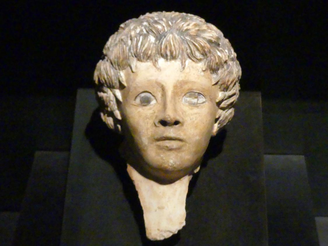 Mumienmaske eines jungen Mannes, Römische Kaiserzeit, 27 v. Chr. - 54 n. Chr., 150