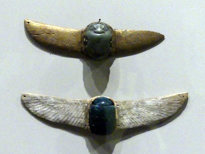 Zwei geflügelte Skarabäen, 600 - 100 v. Chr.