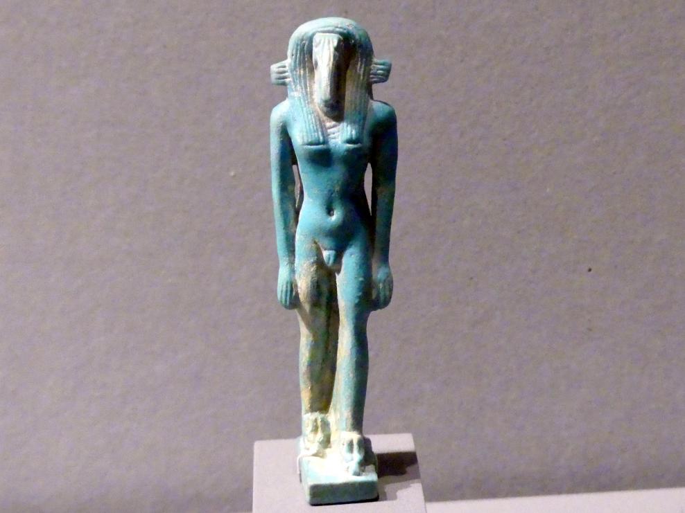 Statuette des ibisköpfigen Gottes Thot als "Herr der Achtheit", Ptolemäische Zeit, 400 v. Chr. - 1 n. Chr., Spätzeit, 360 - 342 v. Chr., 400 - 200 v. Chr.