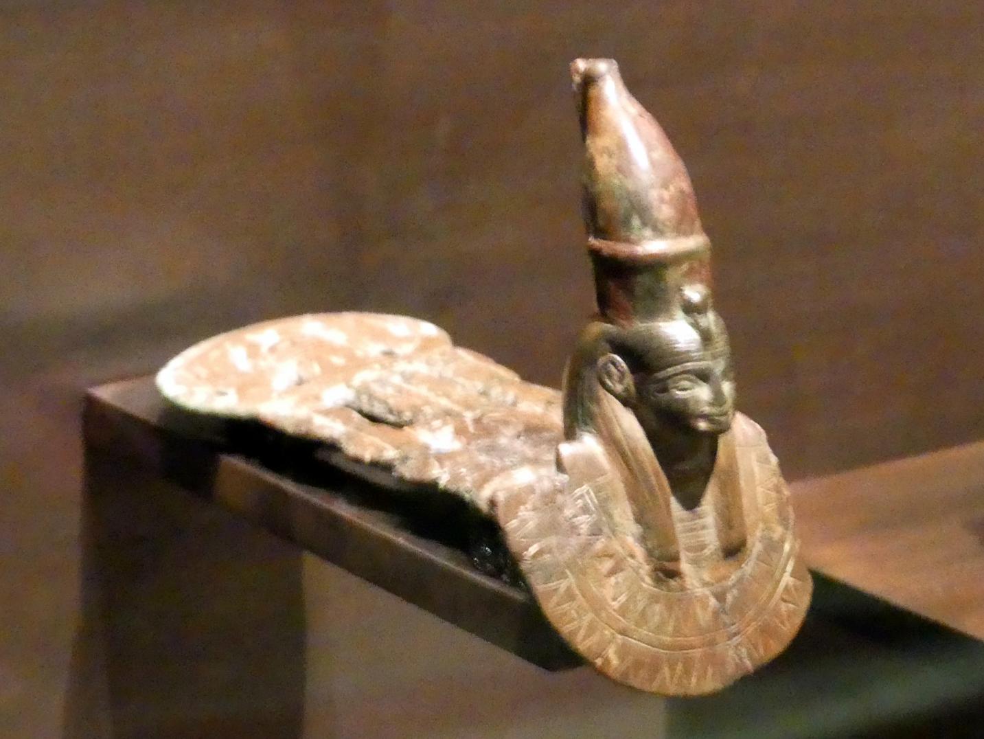 Menit mit Hathorkopf, 26. Dynastie, 664 - 525 v. Chr., 600 v. Chr.