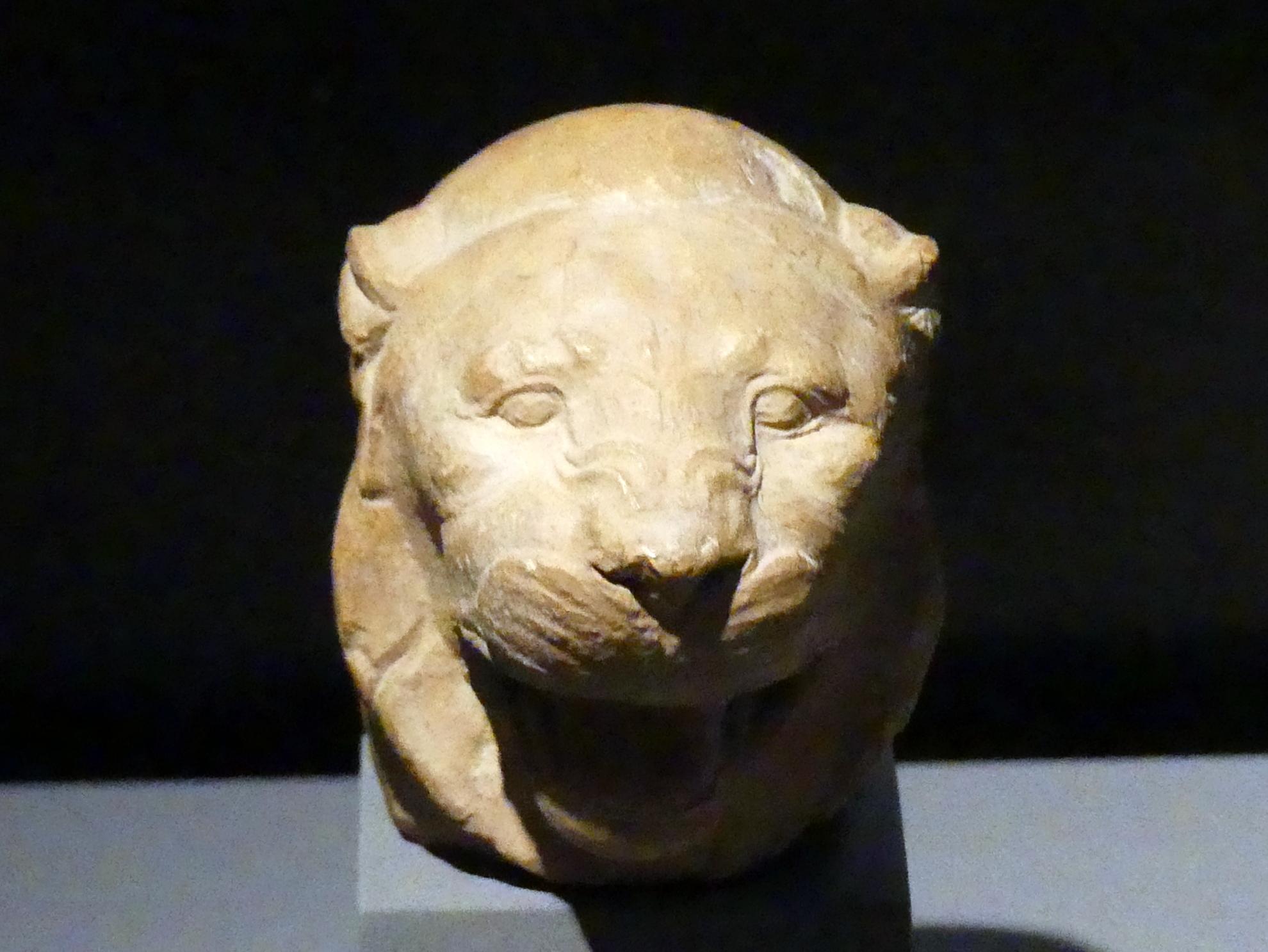 Bildhauermodell für einen Löwenkopf, Ptolemäische Zeit, 400 v. Chr. - 1 n. Chr., 300 - 200 v. Chr.