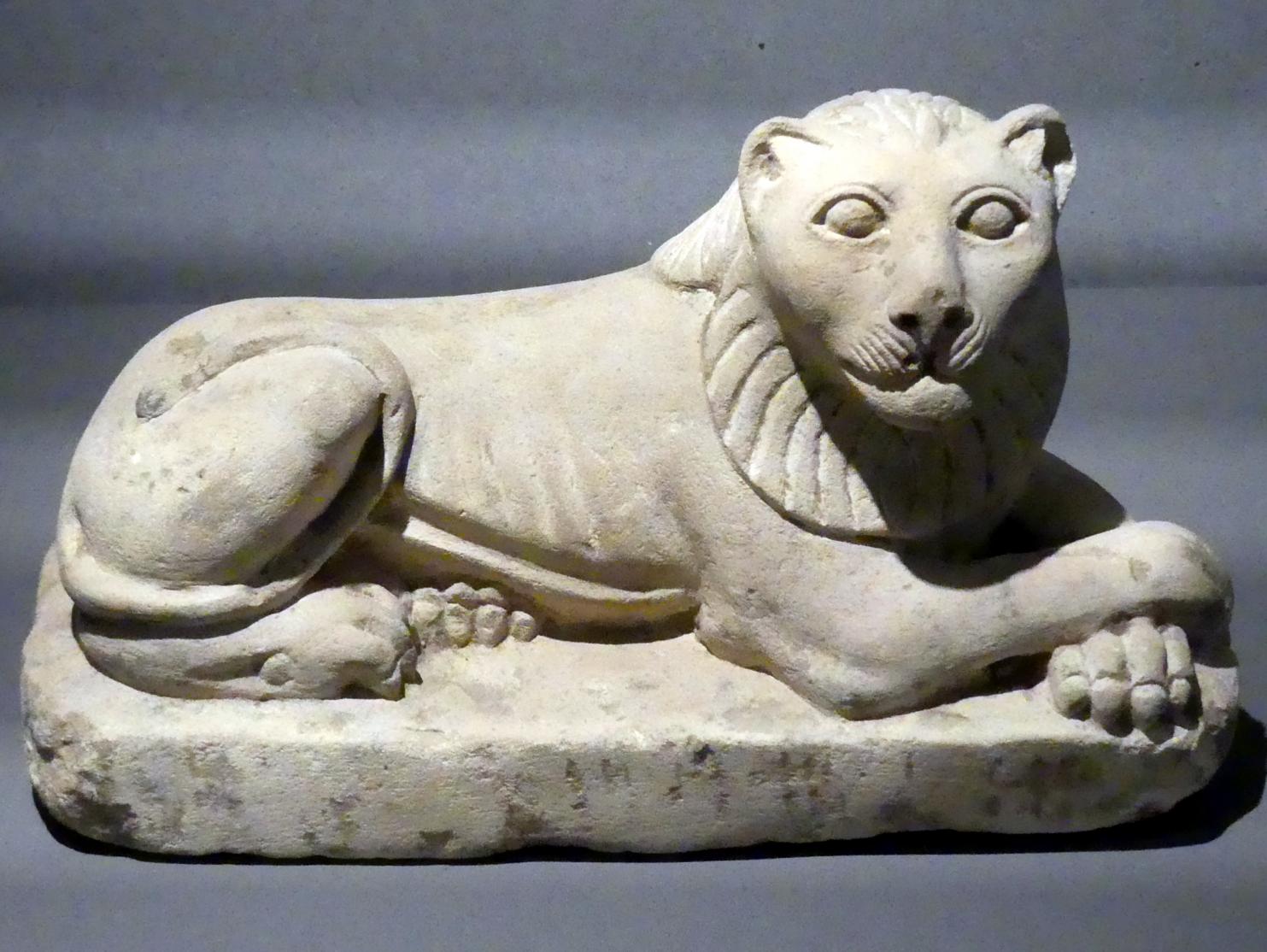 Figur eines liegenden Löwen, Koptische Zeit, 200 - 800, 300 - 600