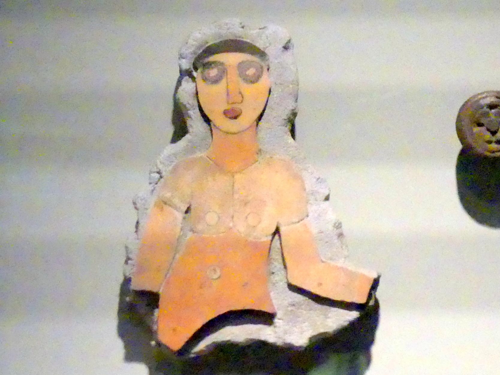 Fragment einer Einlage mit Darstellung eines Jünglings, Koptische Zeit, 200 - 800, 500 - 800, Bild 1/2