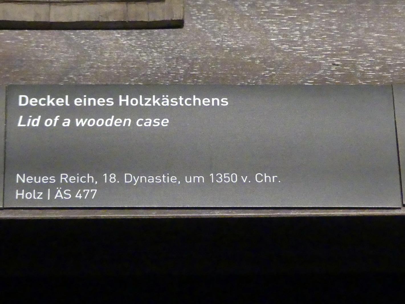 Deckel eines Holzkästchens, 18. Dynastie, Undatiert, 1350 v. Chr., Bild 2/2