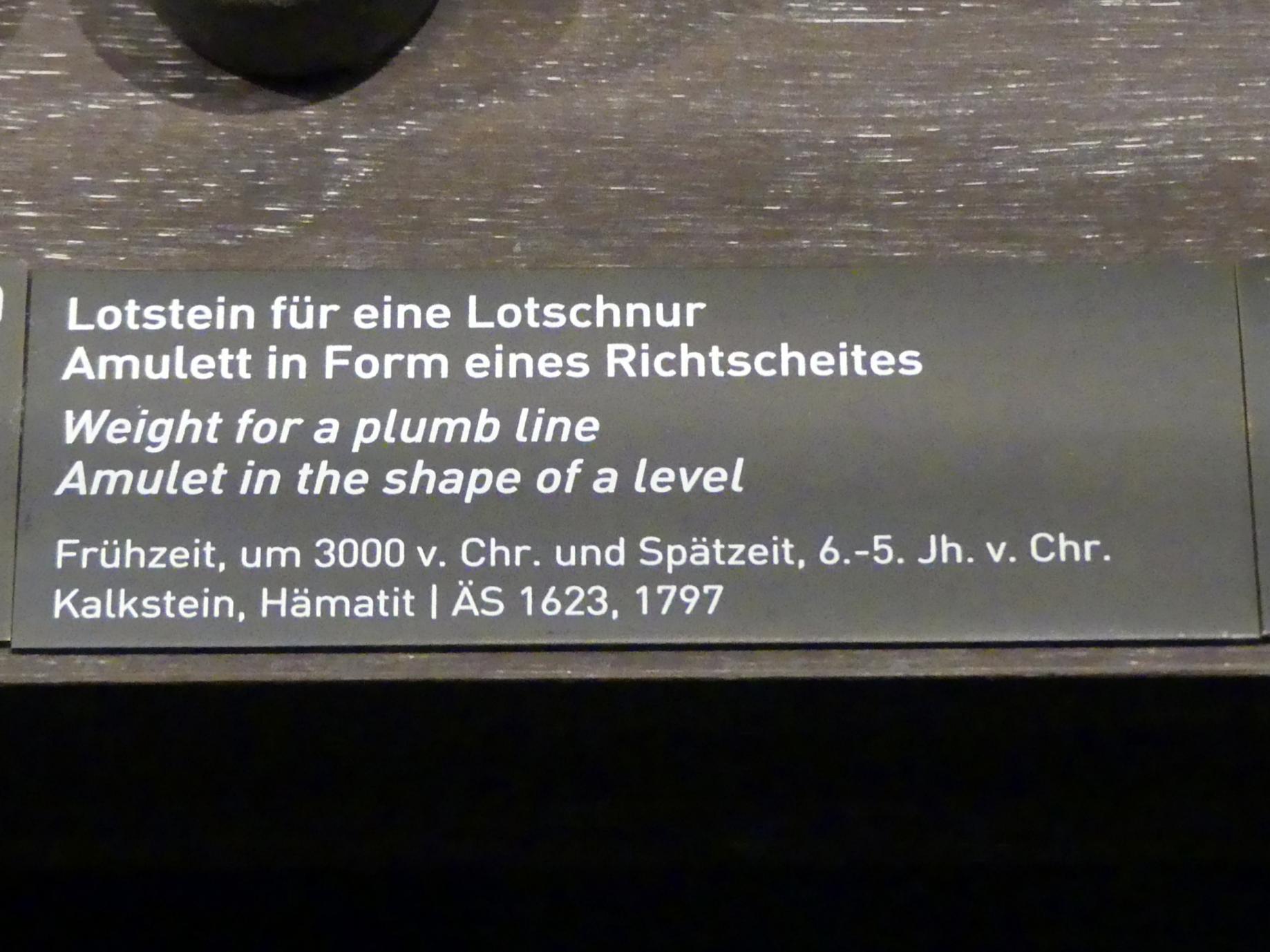 Lotstein für eine Lotschnur, Frühzeit, Undatiert, 3000 v. Chr., Bild 2/2