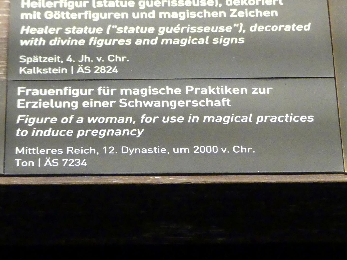 Frauenfigur für magische Praktiken zur Erzielung einer Schwangerschaft, 12. Dynastie, 1678 - 1634 v. Chr., 2000 v. Chr., Bild 2/2