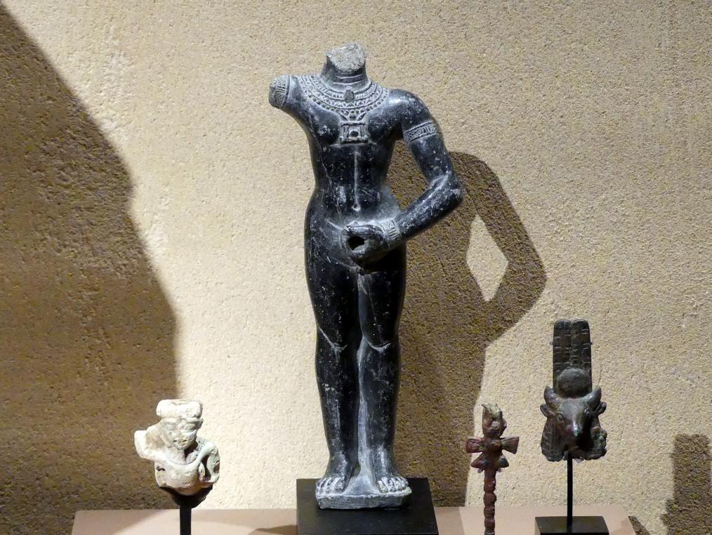 Standfigur des Gottes Amun-Min, Meroitische Zeit, 200 v. Chr. - 500 n. Chr., 100 v. Chr. - 100 n. Chr., Bild 1/2