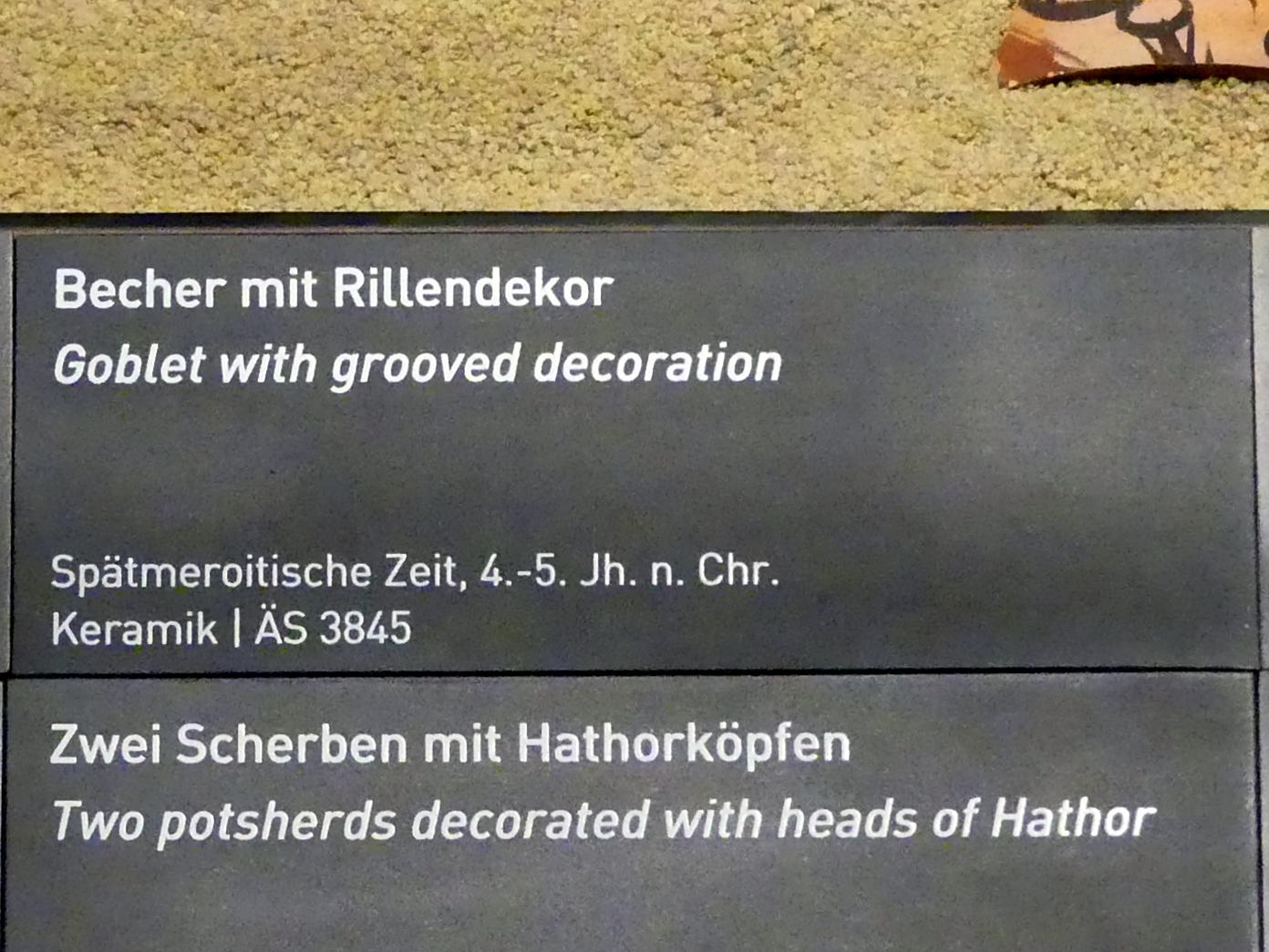 Becher mit Rillendekor, Meroitische Zeit, 200 v. Chr. - 500 n. Chr., 300 - 500, Bild 2/2