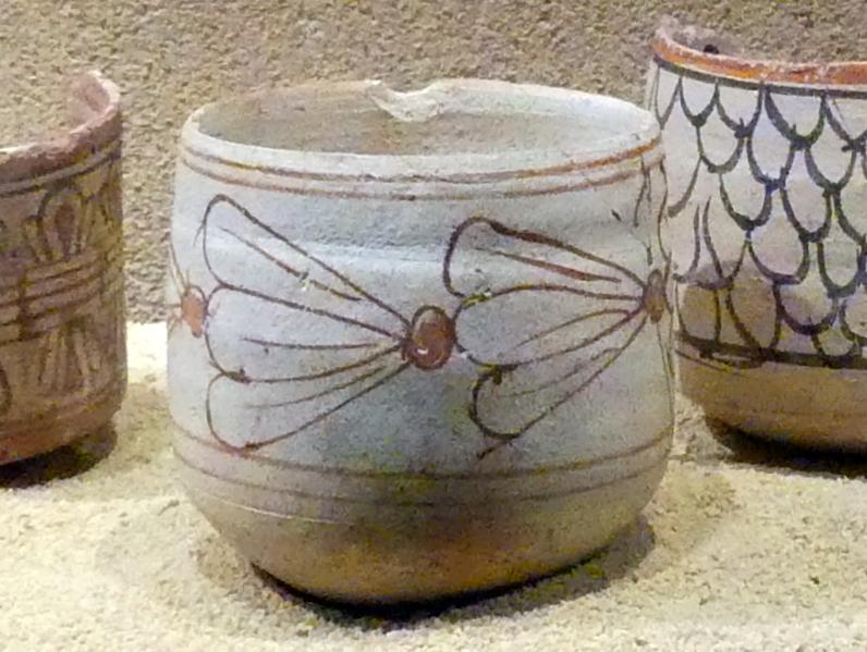 Becher mit Blütenmuster, Meroitische Zeit, 200 v. Chr. - 500 n. Chr., 1 - 200, Bild 1/2