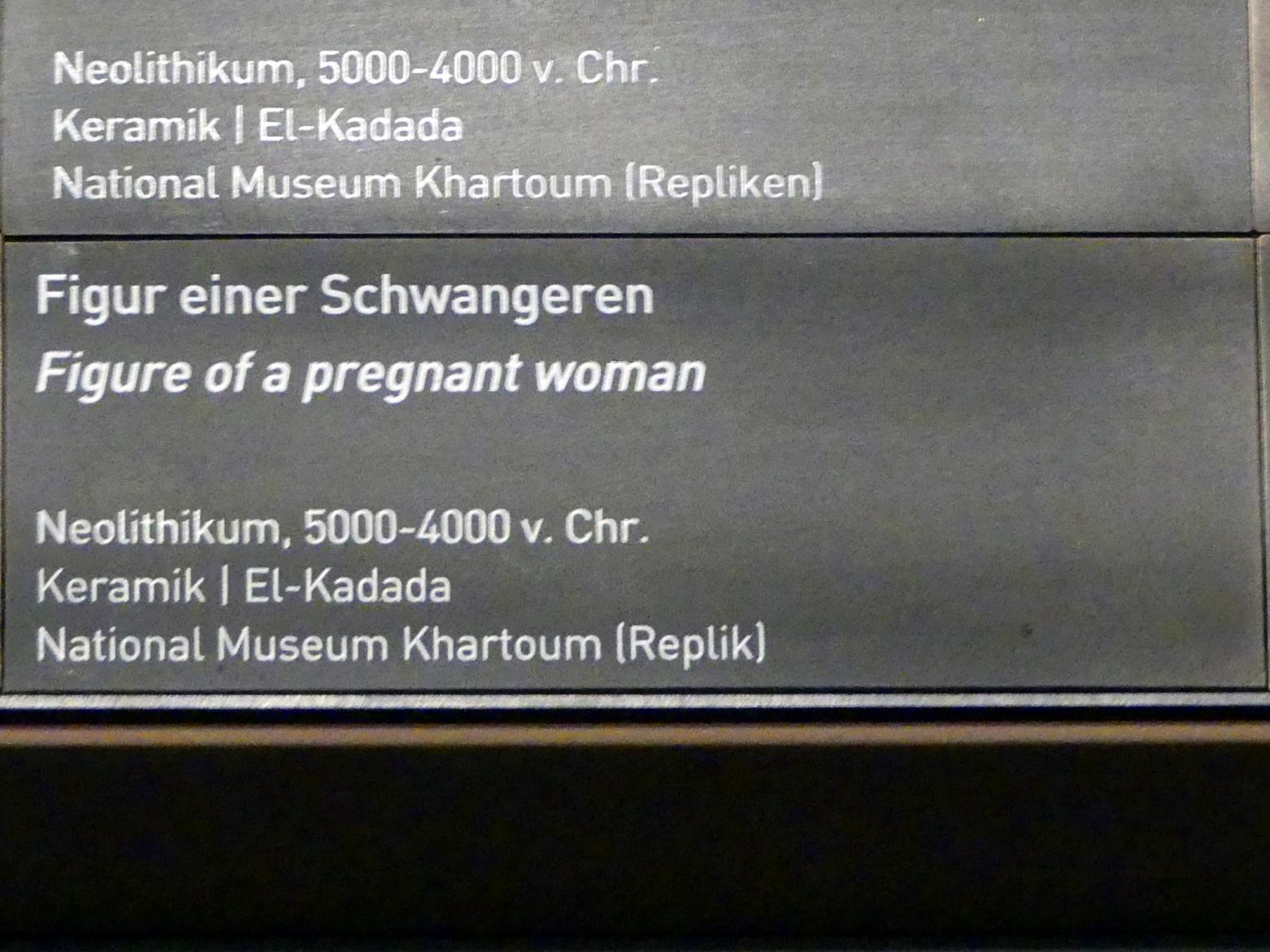 Figur einer Schwangeren (Replik), Neolithikum (Jungsteinzeit), 5500 - 1700 v. Chr., 5000 - 4000 v. Chr., Bild 2/2