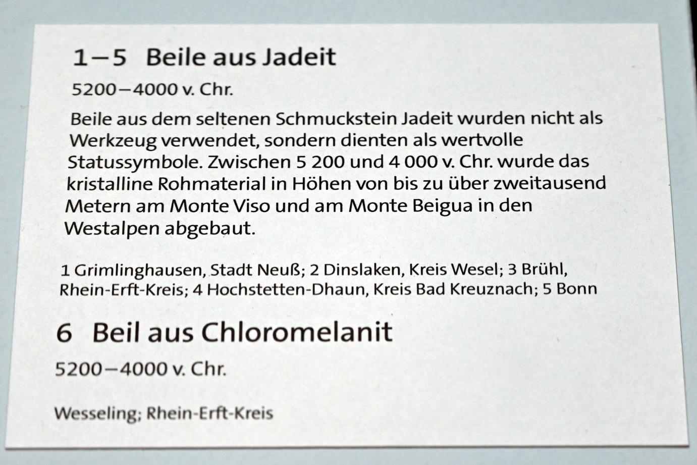 Beil, Neolithikum (Jungsteinzeit), Undatiert, 5200 - 4000 v. Chr., Bild 2/2