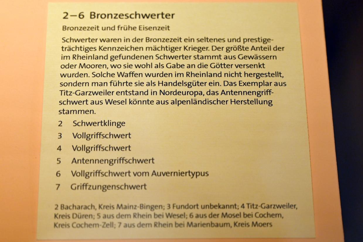 Antennengriffschwert, Bronzezeit, 3365 - 700 v. Chr., Bild 2/2