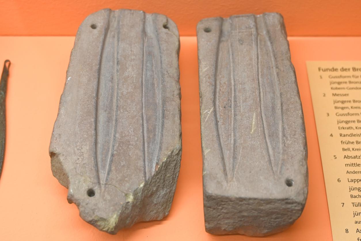 Gussform für Messer, Späte (Jüngere) Bronzezeit, 1500 - 700 v. Chr.