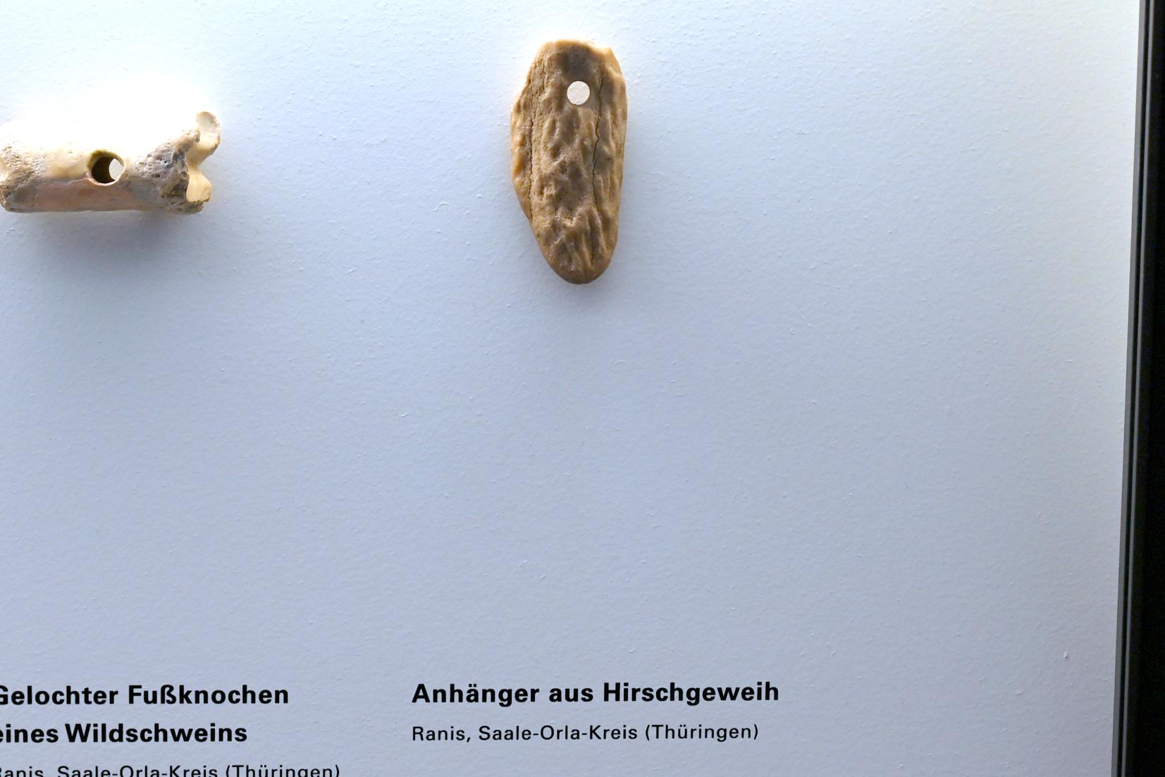 Anhänger aus Hirschgeweih, Mesolithikum, 9500 - 5500 v. Chr.