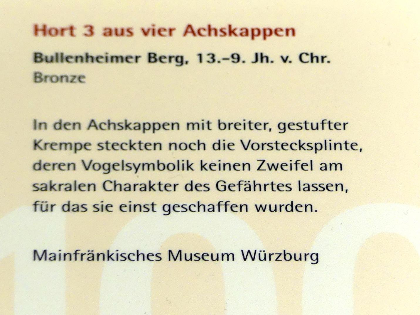 Hort aus vier Achskappen, Urnenfelderzeit, 1400 - 700 v. Chr., 1300 - 800 v. Chr., Bild 4/4