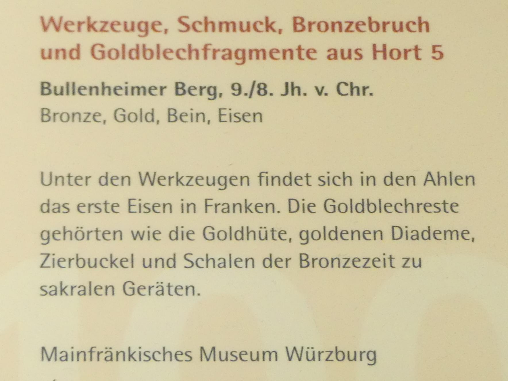 Goldblechfragmente, Urnenfelderzeit, 1400 - 700 v. Chr., 900 - 700 v. Chr., Bild 2/2