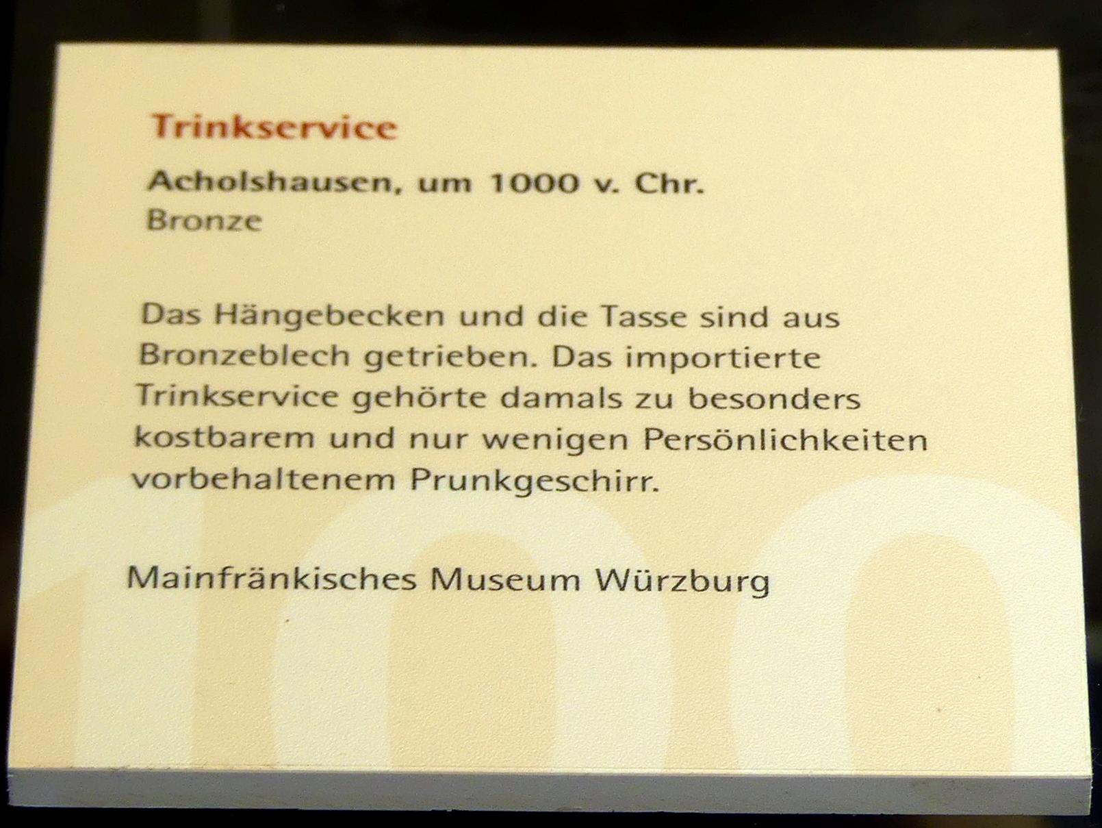Hängebecken, Urnenfelderzeit, 1400 - 700 v. Chr., 1000 v. Chr., Bild 2/2