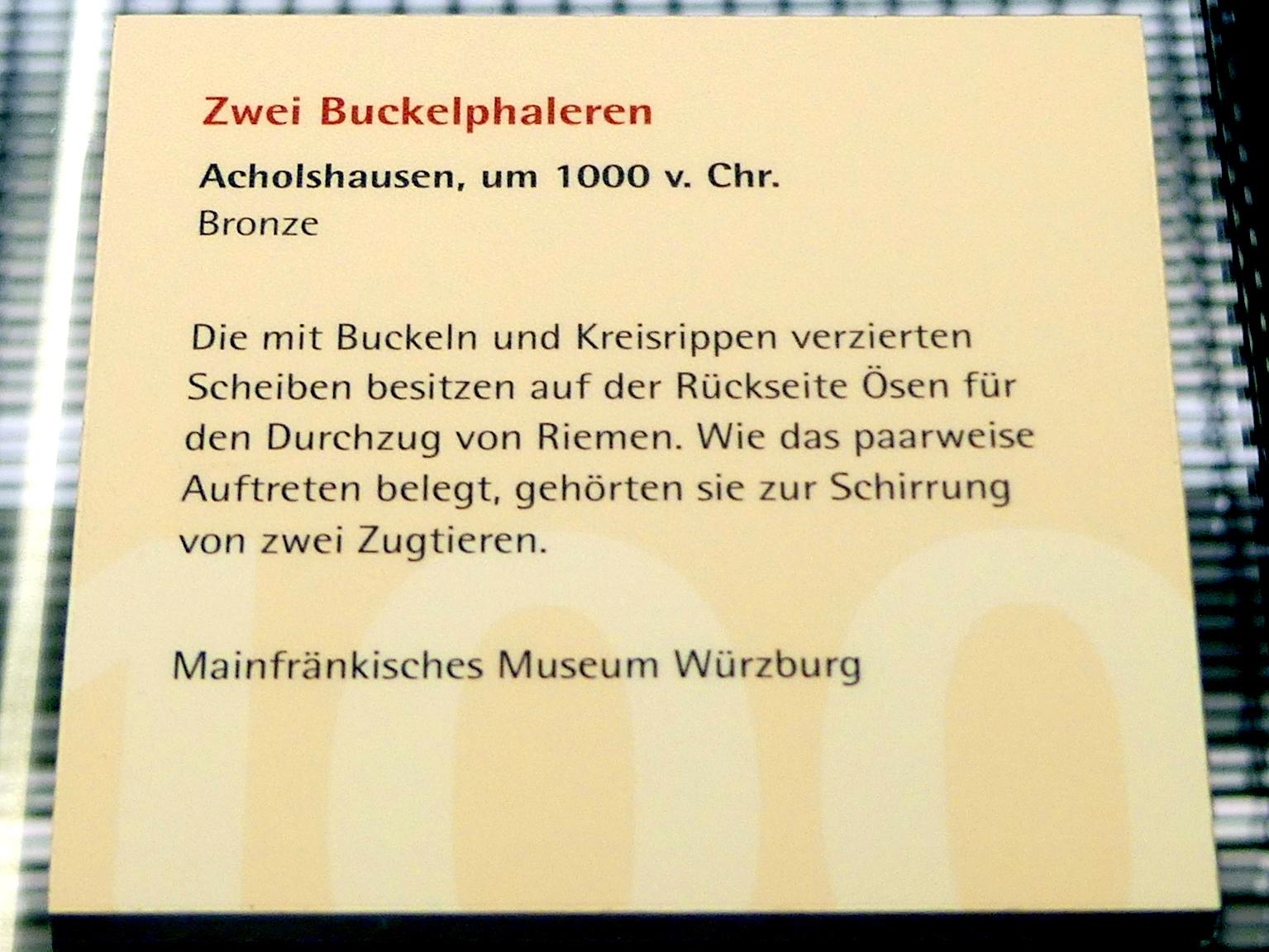 Zwei Buckelphaleren, Urnenfelderzeit, 1400 - 700 v. Chr., 1000 v. Chr., Bild 2/2