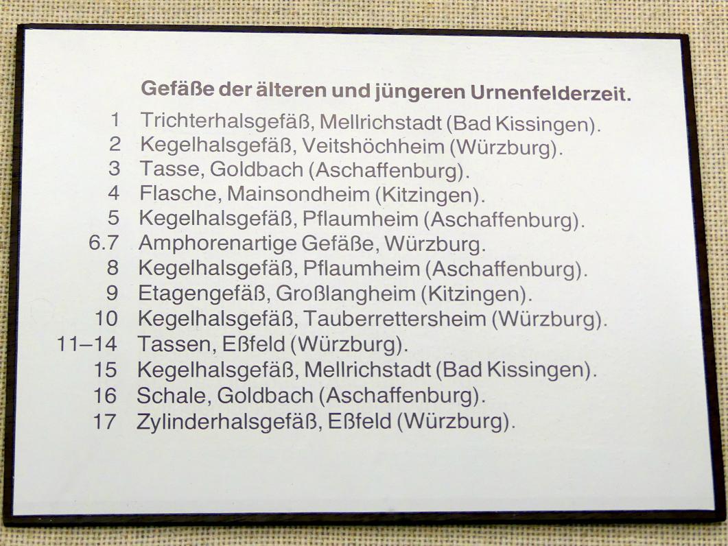 Trichterhalsgefäß, Urnenfelderzeit, 1400 - 700 v. Chr., Bild 2/2