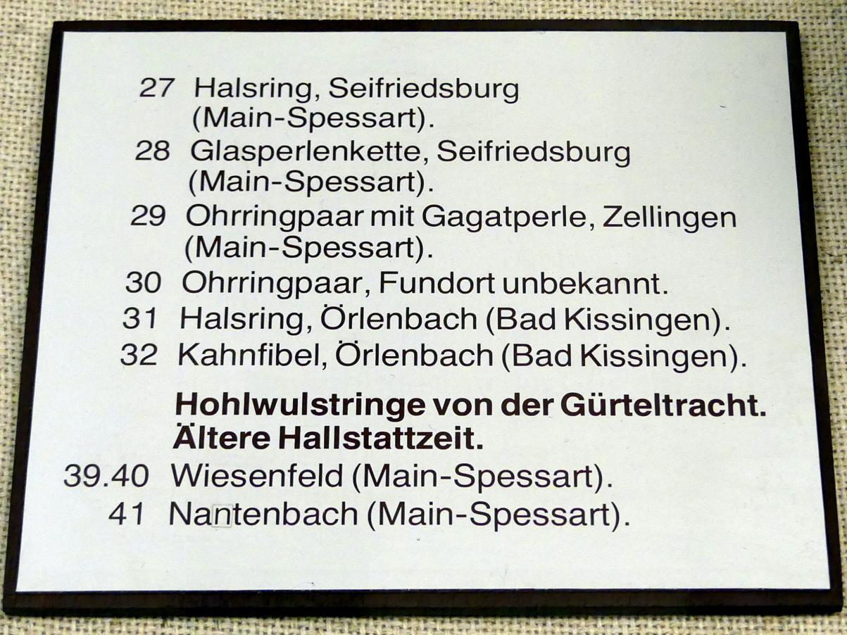 Hohlwulstringe von der Gürteltracht, Hallstattzeit C, Undatiert, Bild 2/2