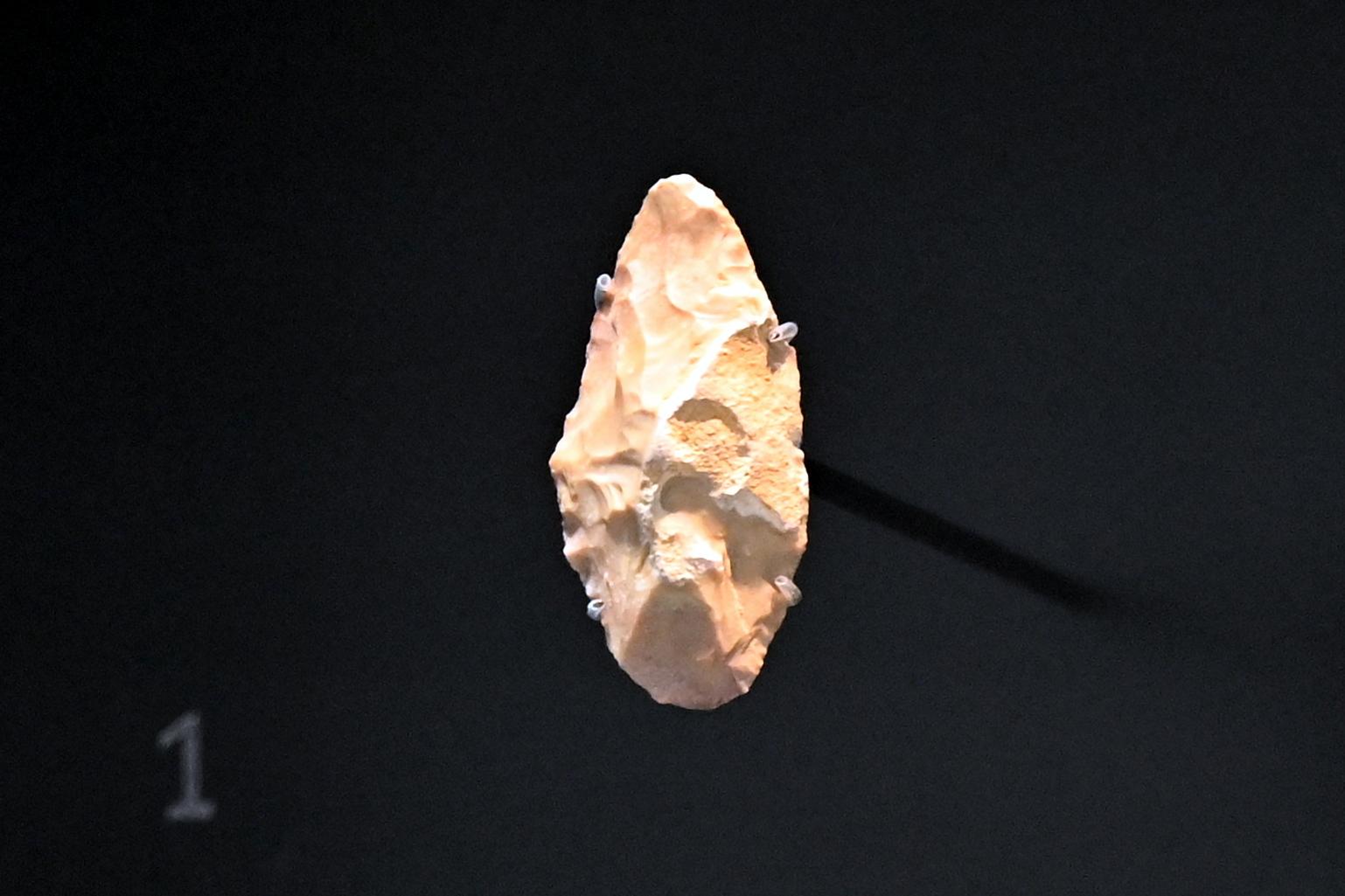 Blattspitze, Paläolithikum, 600000 - 10000 v. Chr., 50000 v. Chr., Bild 1/3