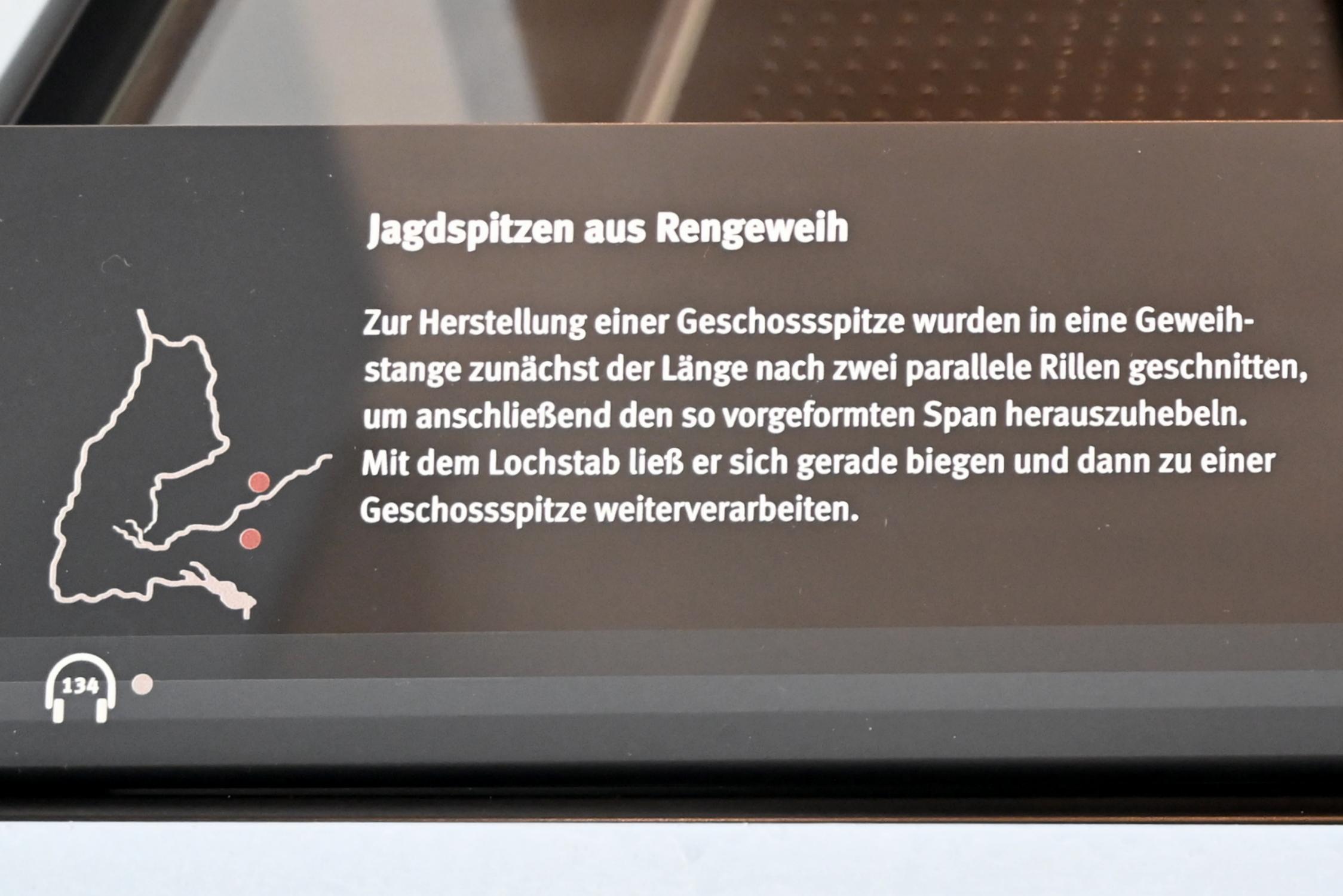 Zur Spanherstellung verwendetes Rengeweih, 12000 - 10000 v. Chr., Bild 3/3