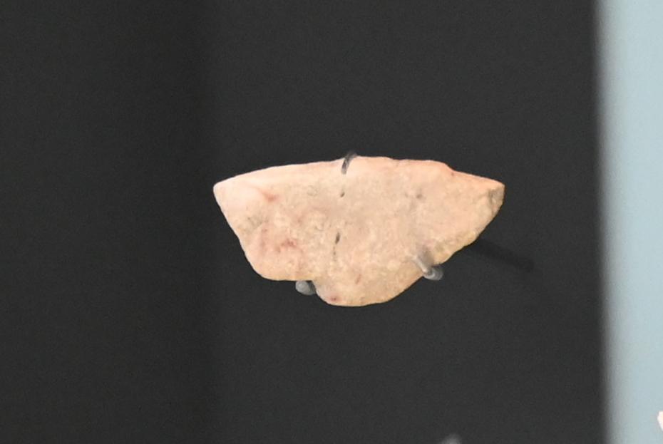 Kalkkiesel mit der Rötelzeichnung eines Wildrindes, Mesolithikum, 9500 - 5500 v. Chr., 8000 - 5500 v. Chr., Bild 2/4